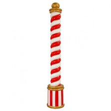 Image of Fiberglass Candy Cane Pillar